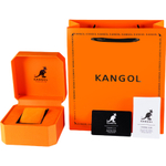 KANGOL Pigeon Egg Niche Classic Fashion Waterproof Quartz Movement Genuine Leather Strap Watch Women"s Watch