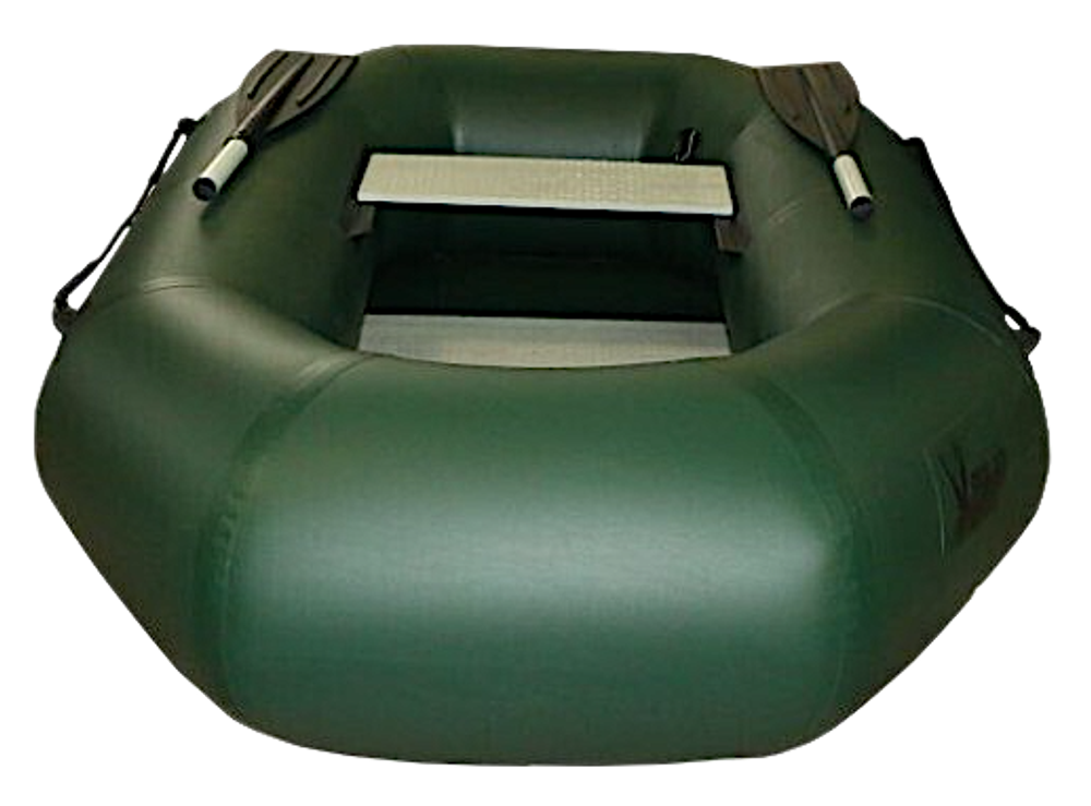 Лодка ПВХ Polar Bird Чирок Гребная PB-190Т Teal со стеклокомпозитной сланью и банкой Зелёная