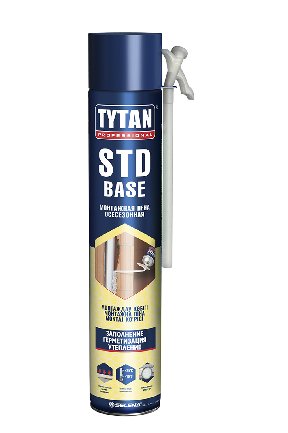 Пена монтажная "TYTAN PROFESSIONAL STD BASE" 750 МЛ ВСЕСЕЗОННАЯ (12/672)