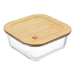 Контейнер для запекания и хранения eco store с крышкой из бамбука, 1100 мл