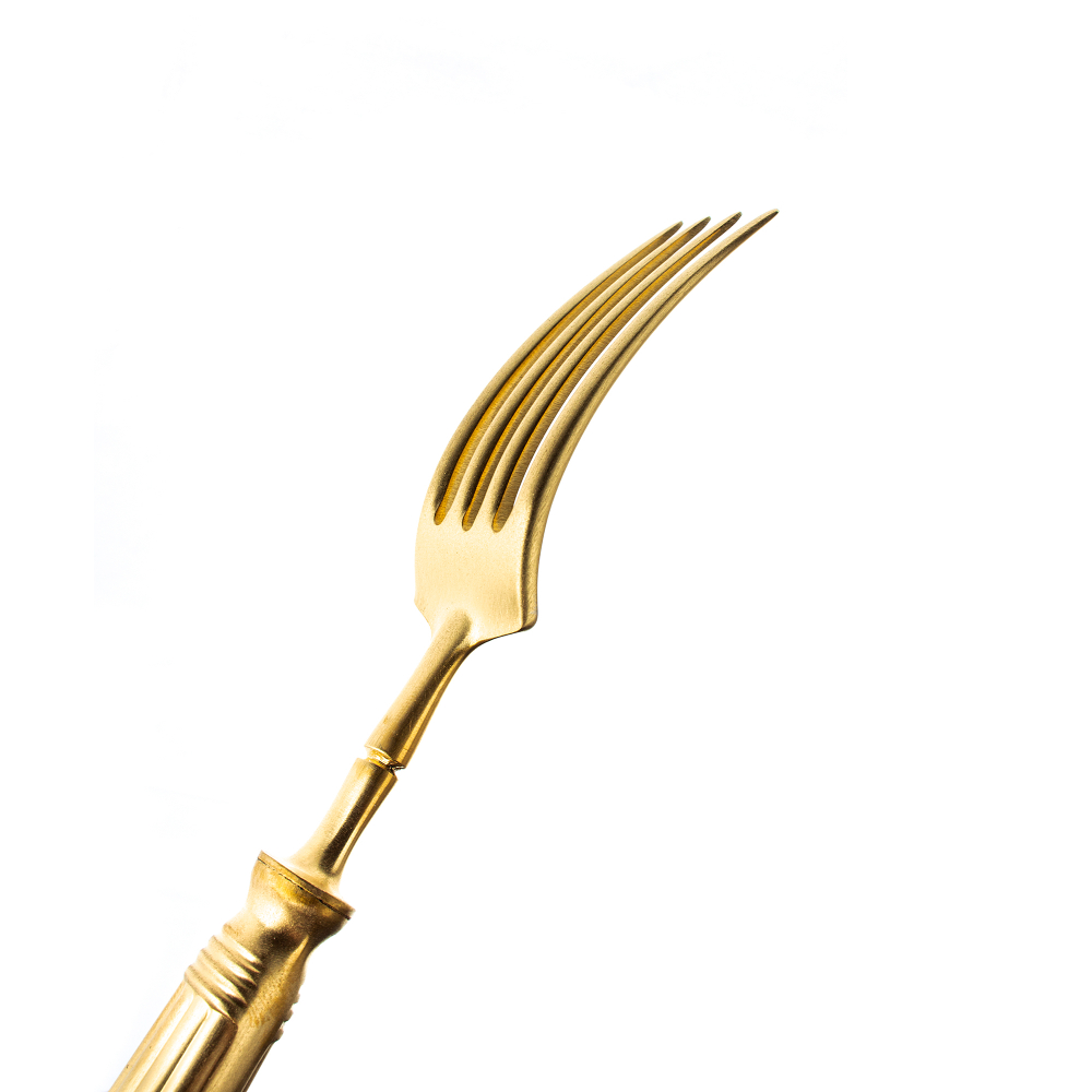 Набор столовых приборов на 6 персон 24 предмета Cutipol Line Matte Gold Brushed в подарочной упаковке