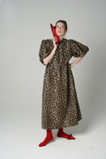 Платье с жабо и рукавами фонариками "Тот самый Лео - звезда карнавала"