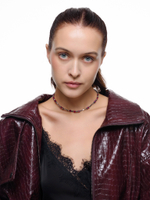 Чокер "Red hematite mini" Silver