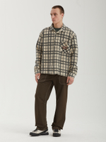 Мужская Рубашка Plaid French Terry