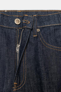 ZARA ДЖИНСЫ BOOTCUT СО СРЕДНЕЙ ПОСАДКОЙ — ZW COLLECTION, СИНИЙ