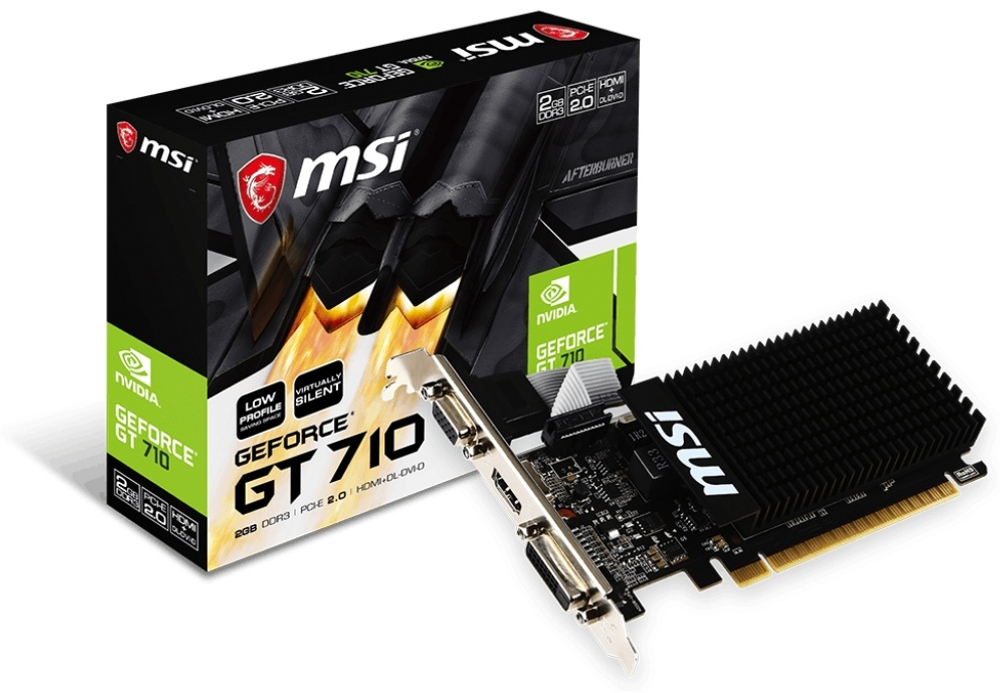Видеокарта MSI GeForce GT 710 2GD3H LP 2GB BOX