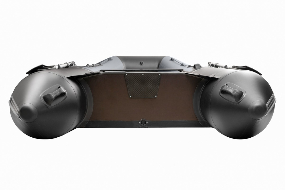 YACHTMAN-340 СК (Яхтман) серый-черный (лодка ПВХ под мотор с усилением)