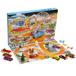 Hot Wheels - Адвент-календарь с автомобилями и аксессуарами HCW15