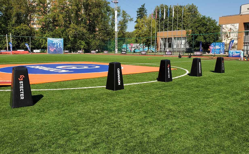 Конус-стойка Старт-Финиш для соревнований (4-х сторонний )