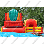 Большая надувная горка "Кобра эконом с роботом", 12*11*7 м