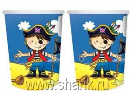 Стакан бум Маленький пират 250мл 6шт.