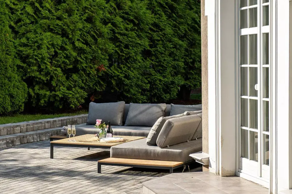 "Амальфи" трансформирующаяся лаунж-зона из алюминия, цвет графит