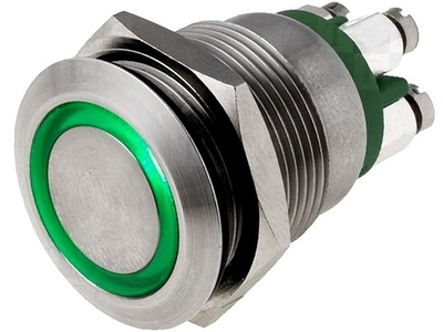 Переключатель светодиодный IP66 (MPI002/TERM/GN) (зеленый) МПК