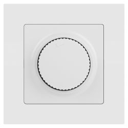 Светорегулятор Intro Accent 6-401-01М поворотный, 600Вт 230В, IP20, СУ, белый матовый | Intro