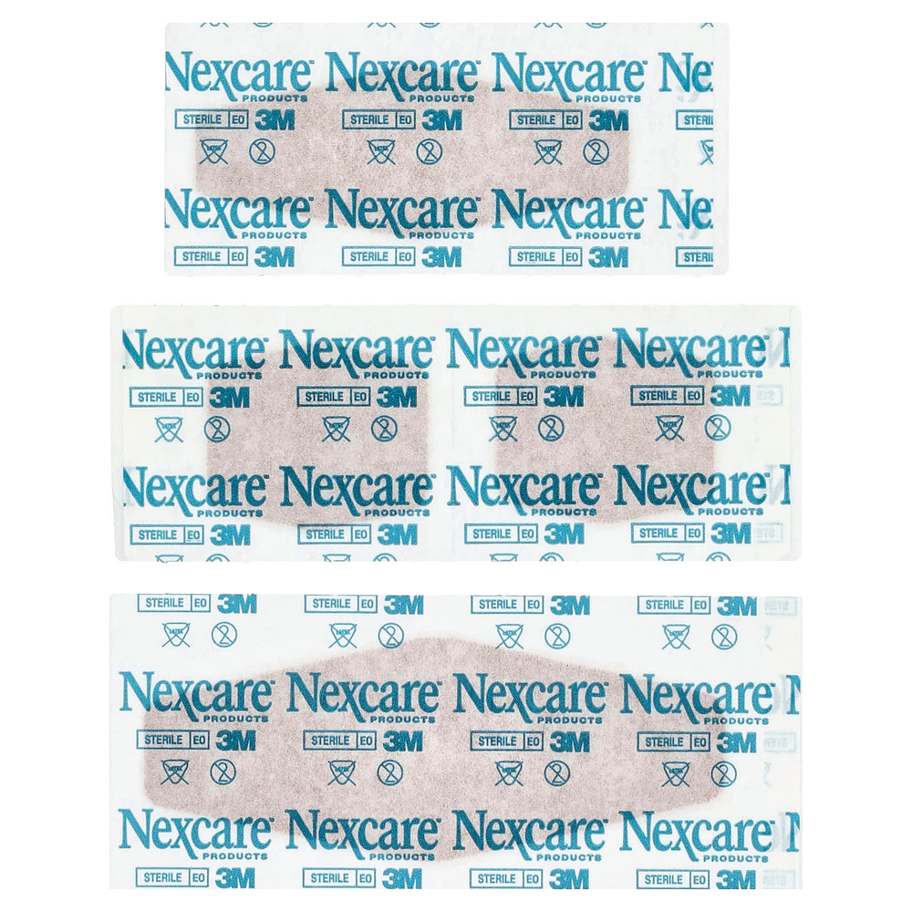 Nexcare, гибкие тканевые бинты, ассорти, 30 разных размеров