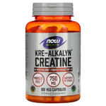 NOW Foods, Sports, щелочной креатин, 120 капсул (750 мг на капсулу)