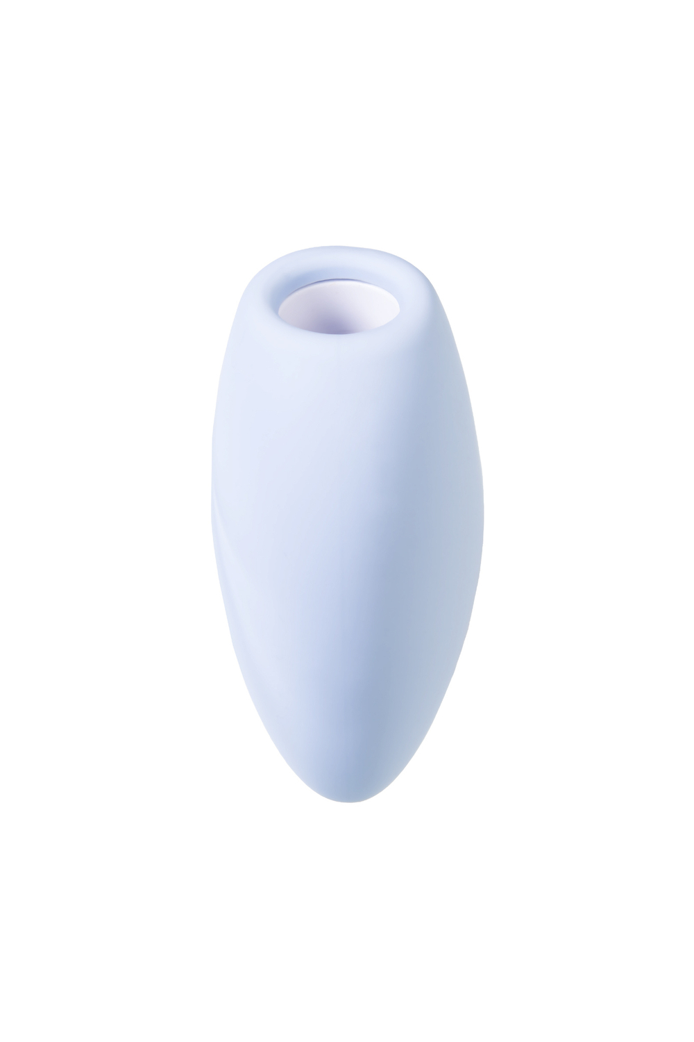 Вакуум-волновой стимулятор клитора с вибрацией Satisfyer Cutie Heart, силикон, голубой, 7,7 см