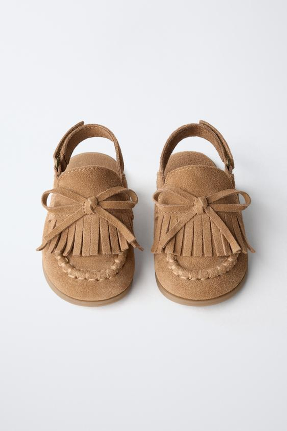 ZARA КОЖАНЫЕ САБО BAREFOOT, КОРИЧНЕВЫЙ