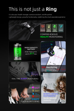 Умное кольцо с функцией Глюкометр XRide ECG Ring R30PRO