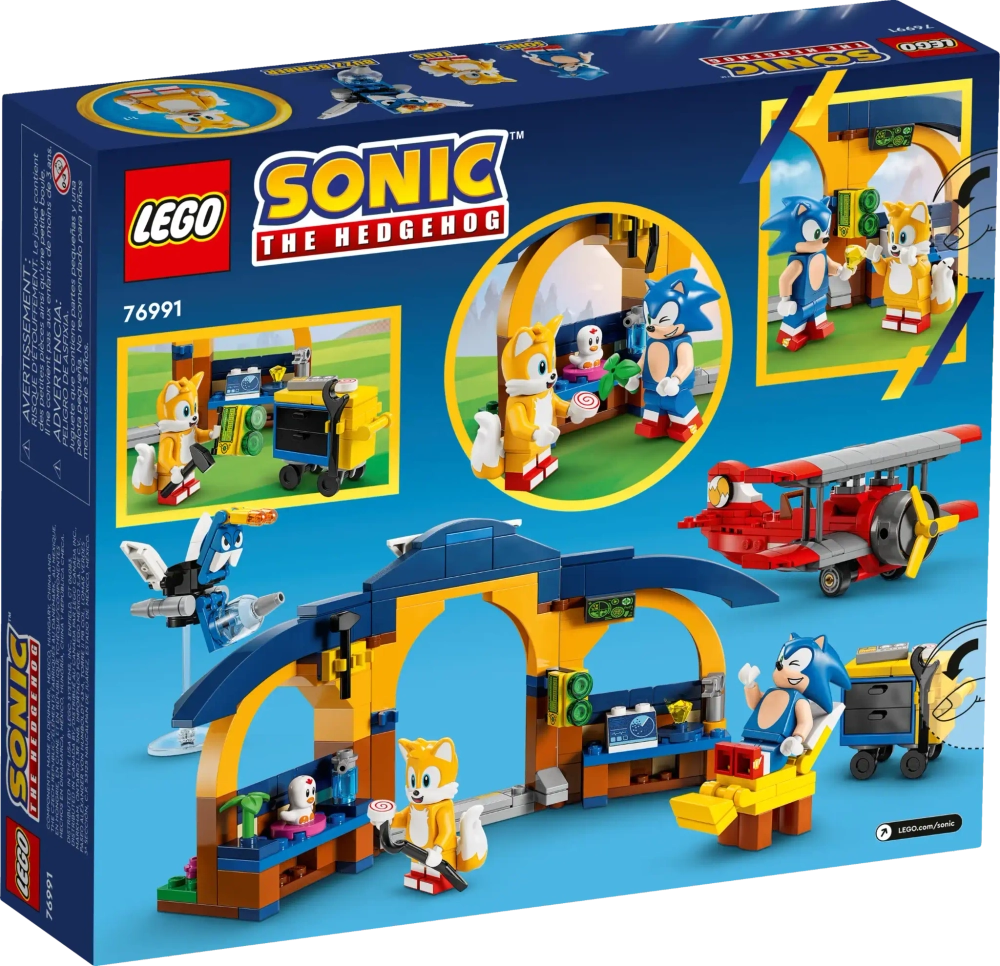 Конструктор LEGO Sonic the Hedgehog 76991 Мастерская Тейлза и самолет "Торнадо"