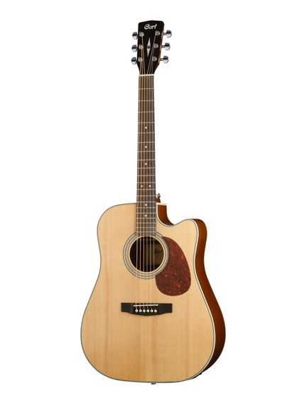 Cort MR500E-OP-WBAG MR Series - электро-акустическая гитара, с вырезом, цвет натуральный, чехол