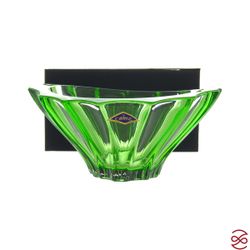 Конфетница Aurum Crystal Plantica 22 см зелен.
