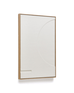 Sefri Картина с круглыми геометрическими фигурами белого цвета 60 х 90 см