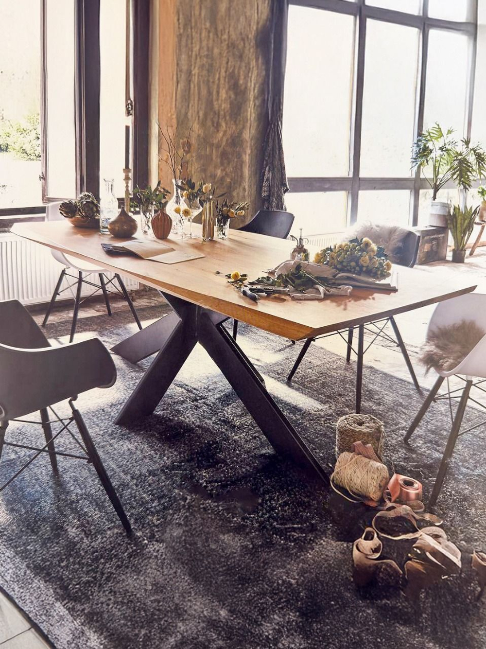 Стол обеденный XENIA 200х100х75, массив дуба