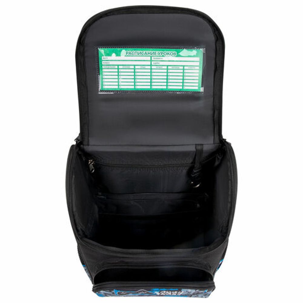 Ранец ПИФАГОР BASIC, 1 отделение, 3 кармана, эргономичная спинка, "Press play", 35х28х18 см, 272043