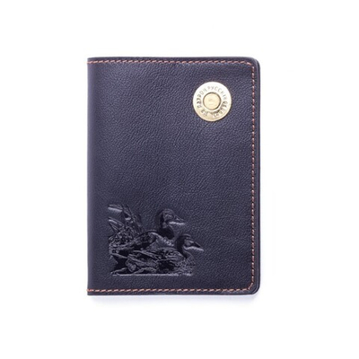 Обложка для паспорта (Черный, Утки)