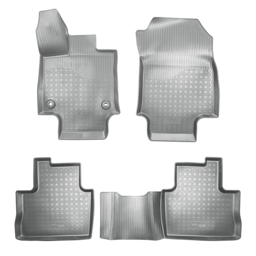 Ковры в салон Norplast/Unidec для Toyota RAV4 (2019-)Полиуретан,Серый,АКПП арт.NPA11-C88-710-G