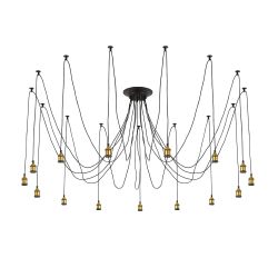 Citilux Эдисон CL451151 Люстра паук Венге Бронза