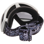 Очки горнолыжные H019, белая оправа/черная линза