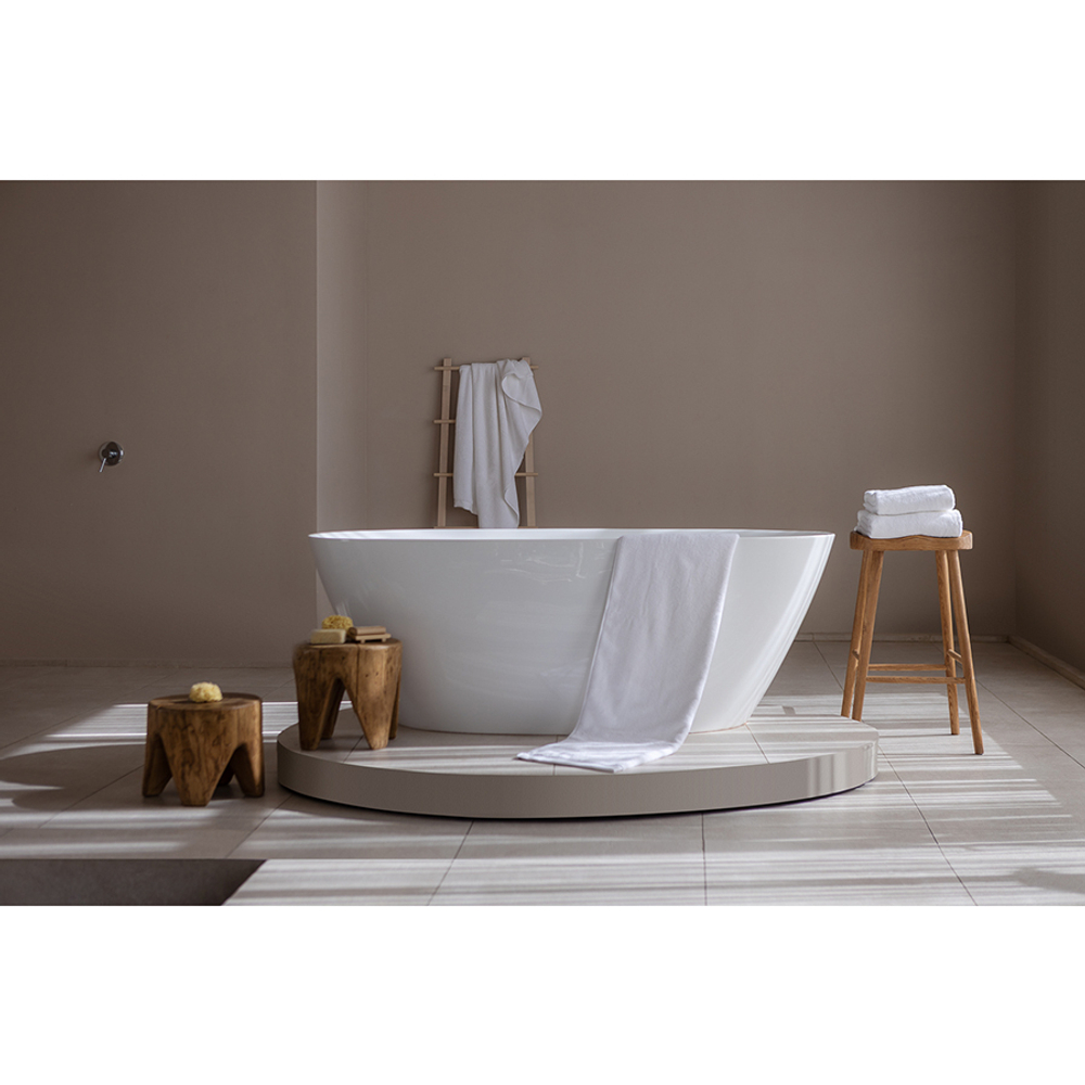 Полотенце банное белого цвета из коллекции essential, 90х150 см