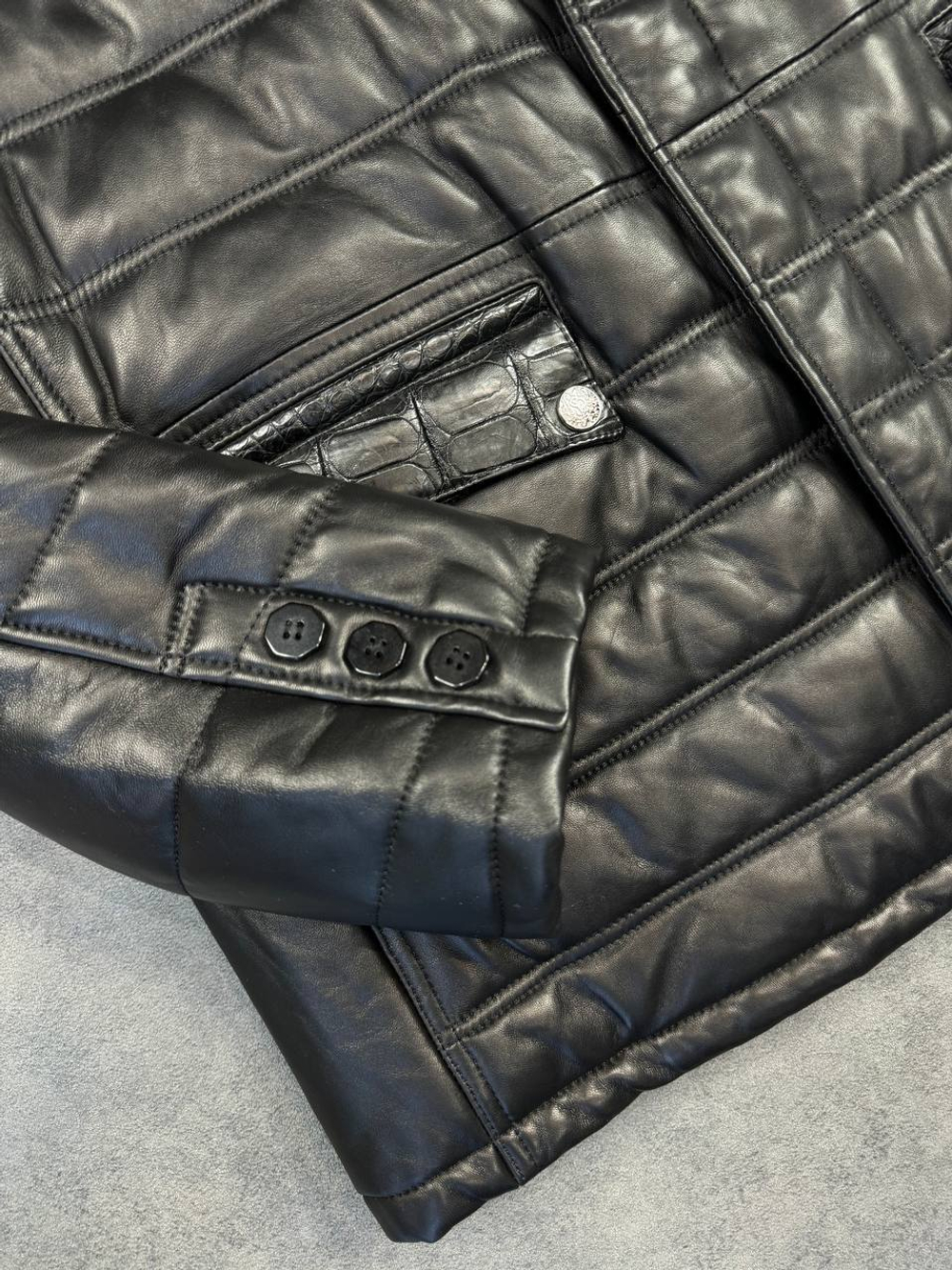 Куртка Stefano Ricci вставка из кожи крокодила