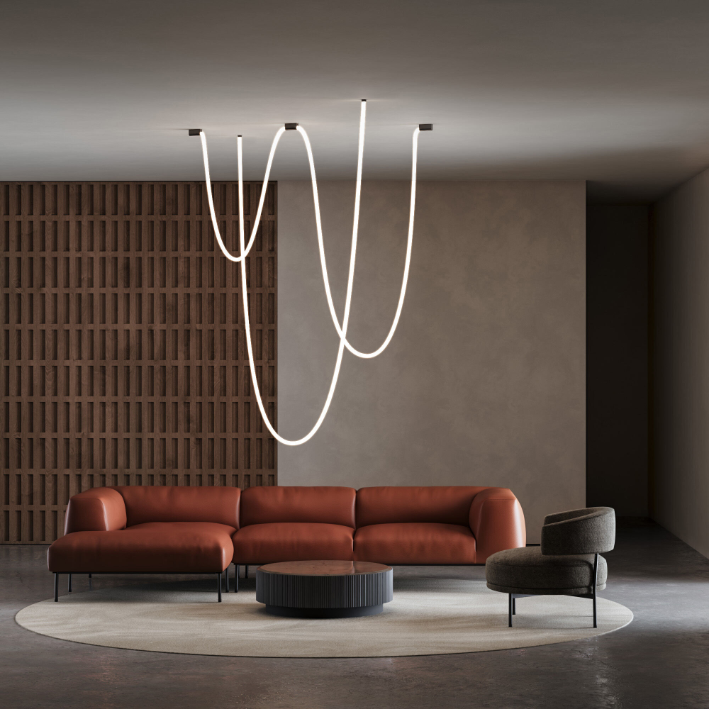 Накладные крепления для круглого гибкого неона Elektrostandard Full light FL 28100 черный