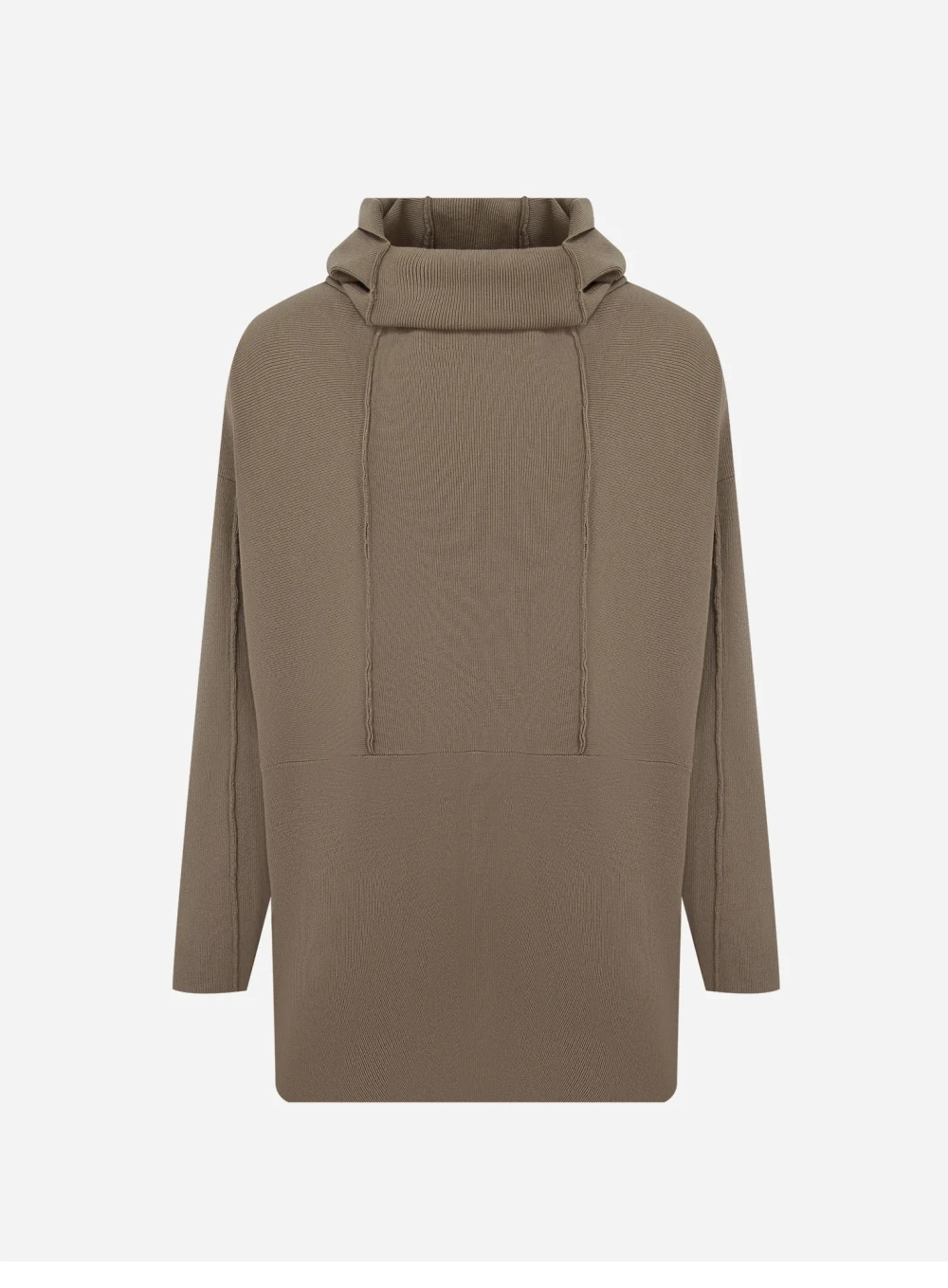 Свитер с капюшоном черный