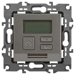 Терморегулятор ЭРА Серия 12 12-4111-16 универсальный 230В-Imax16А титан | ЭРА 12 Титан