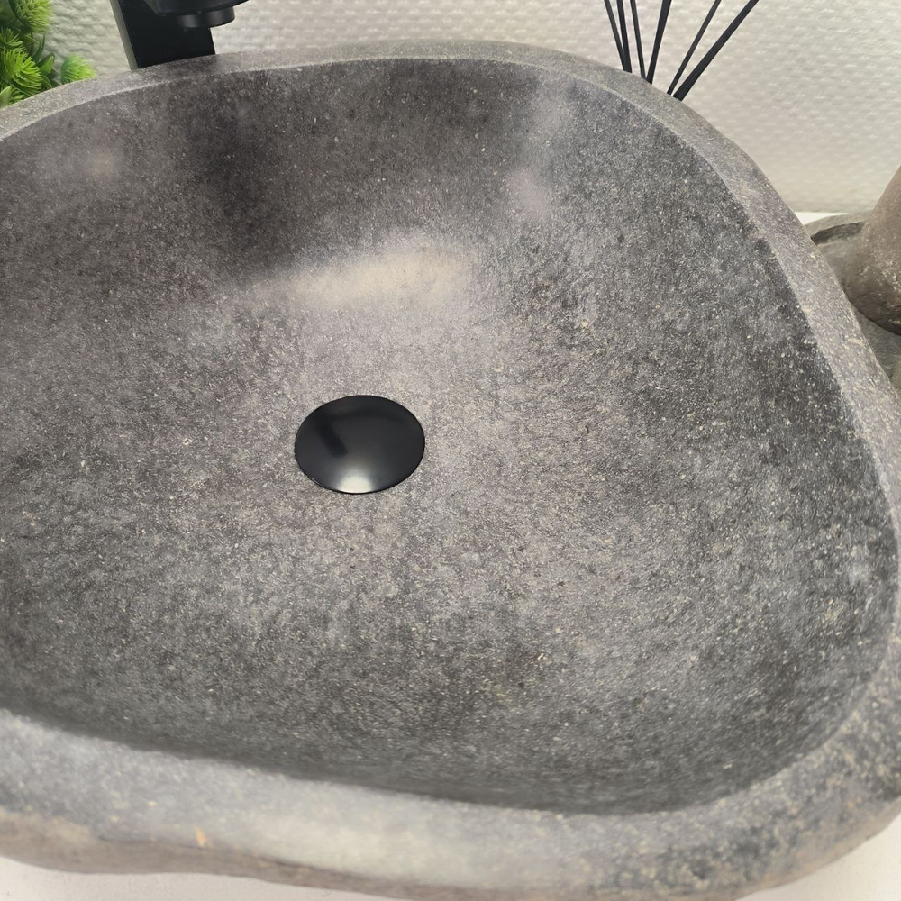 Раковина из речного камня RS-63673 (43*43*15) 0122
