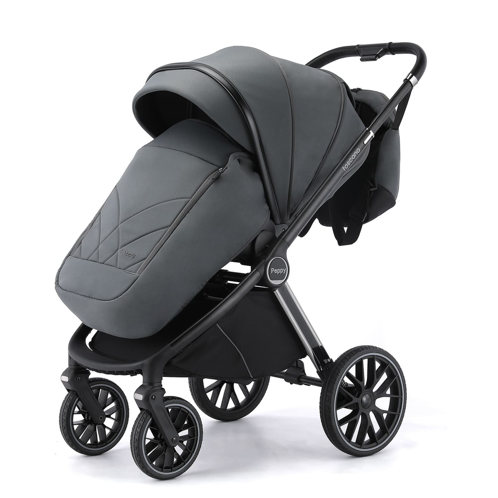 Коляска детская Peppy Toscana 2 в 1 Grey (серый)
