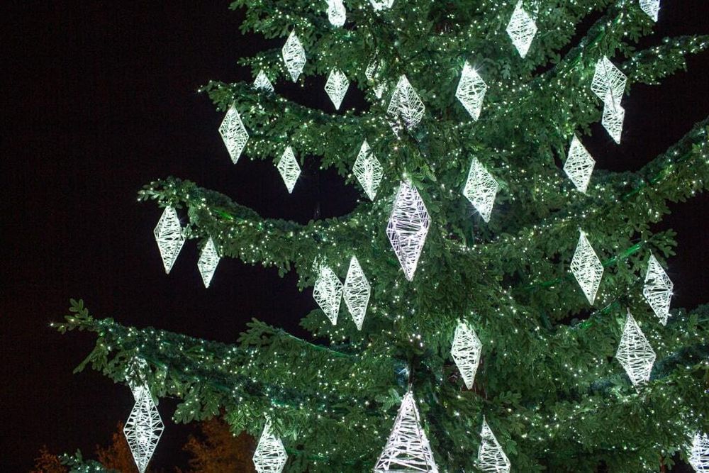 светодиодная игрушка на елку «Кристалл»