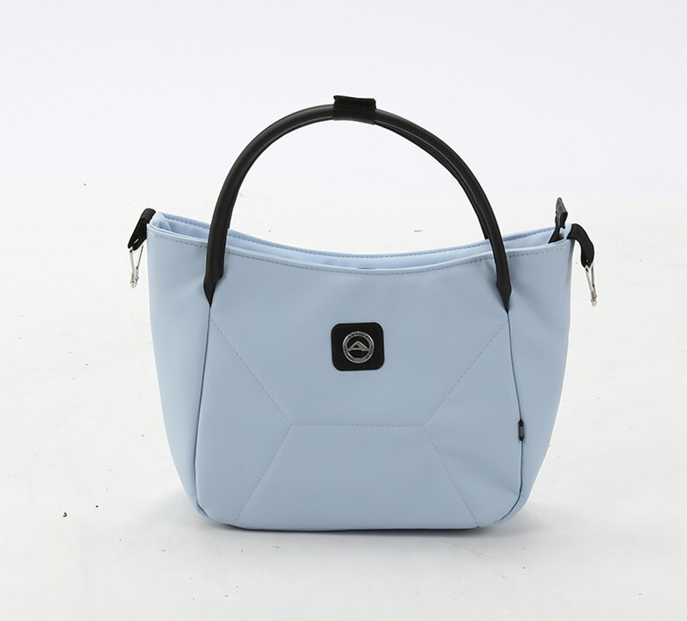 Детская коляска Adamex Mobi Deluxe 2 в 1 M-SD03 (ГОЛУБАЯ+ГОЛУБАЯ ПЕРЛ.КОЖА)