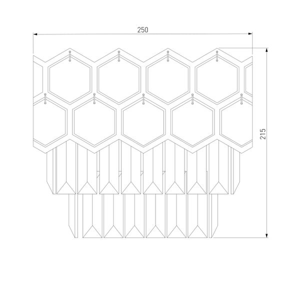 Настенный светильник Eurosvet Ariana 10124/2 хром/прозрачный хрусталь Strotskis