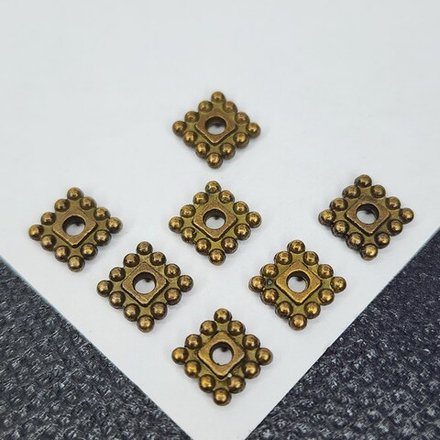 Разделитель для бусин, 6мм, античная бронза