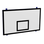 Щит баскетбольный игровой, фанера 15 мм, 1050 х 1800 мм