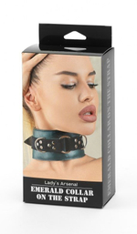 Изумрудный ошейник Emerald Collar On The Strap (Цвет: изумрудный)