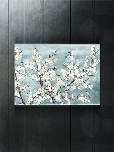 Картина на стекле "Цветущая вишня" Декор для дома, подарок