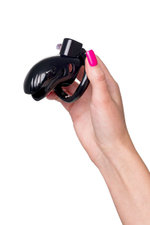 Черный мужской пояс верности из пластика (Цвет: черный)