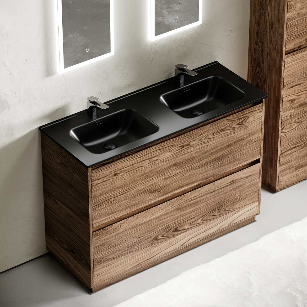 Тумба напольная под раковину Sancos Libra Floor, дуб чарльстон 1190х450х840 мм