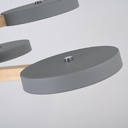 Люстра на штанге TURNA DBL L6 Gray